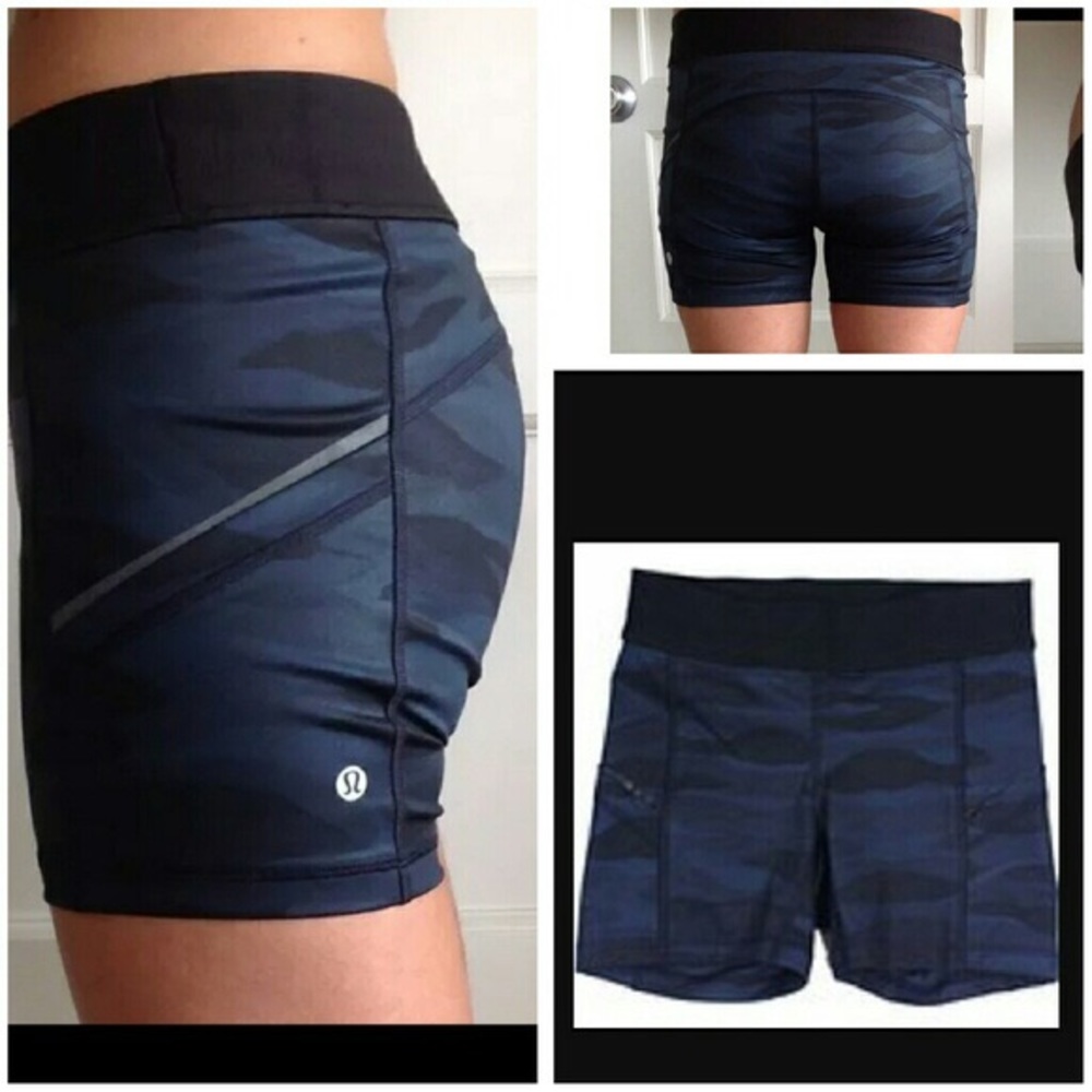 Lululemon What the Sport Short Blue Camo